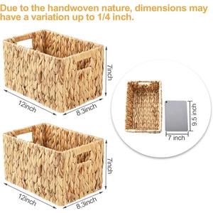 Cestas de Mimbre de Jacinto de Agua, Cesta de Almacenamiento Hecha a Mano, Venta al por Mayor, Ecológica, Hecha en Vietnam - Product Image 2