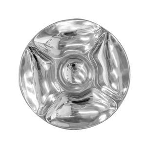 <b>Mirror</b> Finished Chip and Dip <b>Tray</b> Decorative Dinnerware Rounded Shape Metal Stainless Steel Handmade Serving <b>Tray</b> - Product Image 1