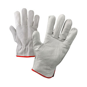 2022 Dernière conception Gants de sécurité de travail pour conducteur blanc personnalisé en cuir grainé avec fonction ignifuge et antidérapante - Product Image 5