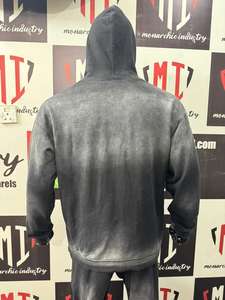 Conjunto de Sudadera con Capucha y Pantalones Jogger para Hombre, Estilo Vintage Desgastado, Oversize, de Alto Gramaje, Ropa Deportiva Urbana, OEM, Marca Privada - Product Image 6