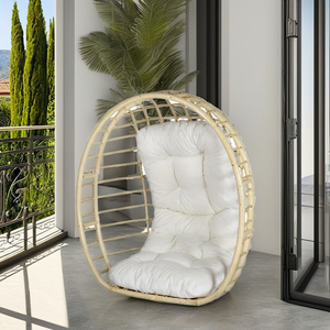 Fauteuil suspendu Sun Natural pour meubles d'extérieur, confortable et élégant avec coussin moelleux, idéal pour la relaxation - Product Image 3