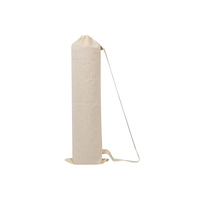 Sac de transport promotionnel pour tapis de yoga blanc en toile, écologique, portable, pour la gym et les voyages, naturel, durable, unique