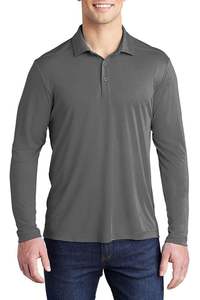 Polos de piqué de manga larga para hombre 100% algodón 180 GSM OEM Bangladesh Factory hombres exclusivos polos de manga larga con puños - Product Image 5