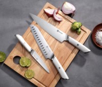 Paudin CH3 couteau de cuisine de haute qualité acier inoxydable 430 manche de traversin Chef cuisine couteaux de cuisine en acier à haute teneur en carbone
