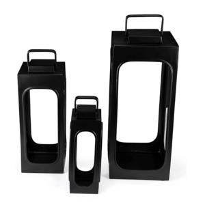 Set 3 Elegant <b>Black</b> Metal Indoor Outdoor <b>Candlestick</b> Holders High Quality Christmas Decorations Home Patio Classic Style - Product Image 6