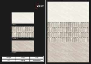 Carreaux muraux en céramique exclusifs 300x600mm pour salle de bain et cuisine, finition brillante ou mate, surface sculptée effet sucre, design mural intérieur luxueux - Product Image 4