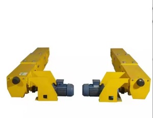 Chariot de transport motorisé à double poutre à bloc en L robuste, pont roulant à double poutre, moteur de levage américain à haut rendement, engrenage - Product Image 2