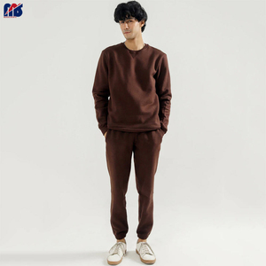 Pantalones de chándal de algodón 100% personalizados para hombre, Conjunto de sudadera con Logo de Terry francés - Product Image 4