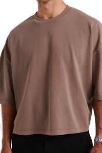 Camiseta Streetwear con Logotipo Personalizado, Camiseta Corta de Algodón Grueso con Estampado Gráfico, Corte Holgado para Hombre - Product Image 5