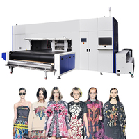Encre active 32 têtes d'impression haute précision 2300 m²/h couleur Textile ceinture imprimante tissu motif machine d'impression