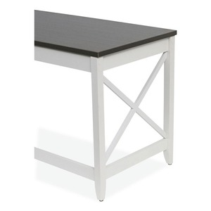 Alera ALEWSF5959GY Escritorio tipo granja en forma de L de 58,27 pulgadas. X 58.27 Pulgadas X 29.53 Pulgadas Escritorio para Computadora Gris/Blanco - Product Image 3