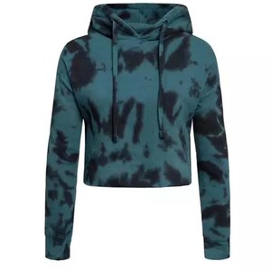 Venta al por mayor tasa nuevo diseño invierno cálido mujeres Crop Top Sudadera con capucha fábrica personalizada tamaño regular mujeres Crop Top Sudadera con capucha - Product Image 5