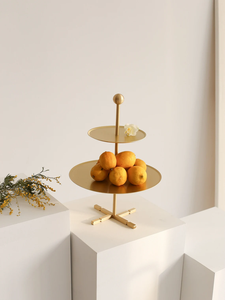 Soporte de pastel de aluminio de diseño moderno con diseño simple perfecto para fiestas de té, picnics y aperitivos nocturnos - Product Image 5