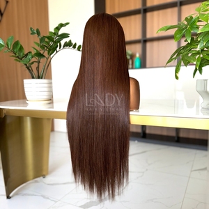 Peluca con cierre de cabello humano Real 100%, precio al por mayor, hueso vietnamita recto, encaje HD de longitud larga - Product Image 6