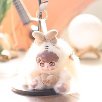 Pendentif Lapin Papillon Adorable, Peluche Douce, Breloque de Sac, Porte-clés, Cadeau d'Anniversaire, Décoration de Fête, Collection Tendance