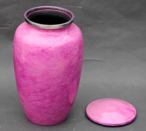 Urna de cremación Royal Pink para cenizas humanas Urna funeraria grande personalizada para urna artesanal para cenizas de perros - Product Image 3