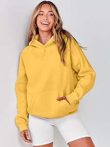 Fournisseur en gros de sweat à capuche pour femmes de haute qualité pull surdimensionné à manches longues à la mode sweat-shirt en polaire doux pour femmes vêtements d'automne - Product Image 5