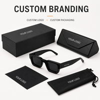 Lunettes carrées rétro funky Mellume pour femmes et hommes, lunettes de soleil épaisses en acétate, lunettes de soleil polarisées de luxe, Lentes De Sol Para Mujer