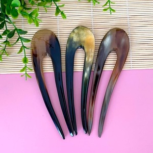 Bâtons de cheveux en corne naturelle faits à la main de luxe Pinces à chignon pour usage quotidien des femmes et promenades en soirée Accessoires pour cheveux - Product Image 1
