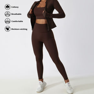 Conjunto Deportivo Ajustado para Mujer Talla Grande, Ropa Deportiva Activa para Gimnasio, Fitness, Yoga, Chaqueta Ecológica, Transpirable y Antibacteriana - Product Image 3