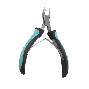 Meilleur Double ressort manucure ongles cuticules pince tranchante 4.0 "peau morte enlever cuticule ongles pince en caoutchouc poignée - Product Image 3