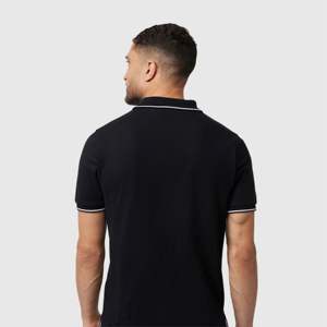 Camiseta Polo de manga corta de poliéster de marca logotipo bordado personalizado liso para hombres camiseta Polo en blanco - Product Image 5