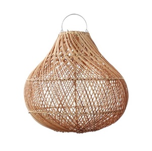Venta Especial: Lámparas Colgantes Hechas a Mano con Mimbre de Ratán Natural Japonés, Diseño Rústico LED, Tamaño Personalizable para Restaurante - Product Image 5