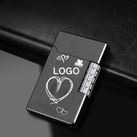 Briquet DEBANG en alliage de zinc classique, coupe-vent, rechargeable au butane, écologique, avec logo personnalisé, fin et élégant – Vente en gros usine