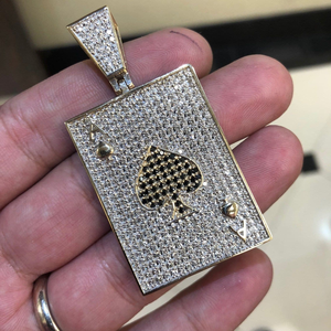 Colgantes de letras heladas de rapero de Hip Hop VVS Leb Grown hechos a medida disponibles a los mejores precios con material de oro de 10K/14K - Product Image 3