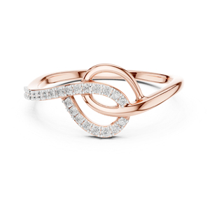 Anillo de Oro Amarillo de 14K con Diamante Redondo Cultivado en Laboratorio para Mujer |   Ropa de Novia |   Diamante Cultivado Nuevo - Product Image 5