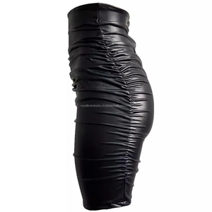 Robe moulante mini style européen américain, jupe moulante sexy, cuir véritable, été, tenue de soirée pour femmes - Product Image 2