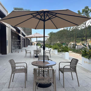 Venta caliente al aire libre Patio Paraguas y Bases Hierro Centro Polo Paraguas Sombrilla Mesa Sombrilla para jardín Playa Restaurante Hotel - Product Image 2
