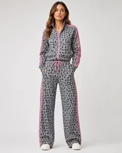 Conjunto Deportivo Ligero 2 en 1 para Mujer, Cierre con Cordón, Bolsillos Laterales, Corte Regular Informal, Ropa de Invierno - Product Image 1