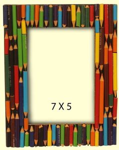 กรอบรูปดินสอ5x7ทำมือหลากสีกรอบรูปบนโต๊ะ - Product Image 3