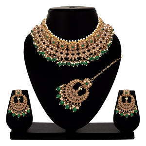 Conjunto de collares de gargantilla de colección de boda cuadrada elegante - Product Image 1
