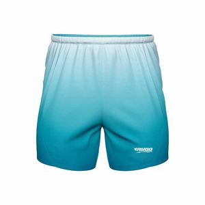 Short de gym en maille personnalisé pour hommes, entrejambe de 5 pouces, double couche, respirant, motif solide, logo, style hip-hop vierge - Product Image 3