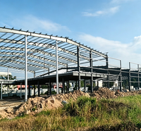 Bâtiments métalliques à travée libre sur mesure en Australie, entrepôt préfabriqué en acier, hangar d'usine en acier de construction robuste
