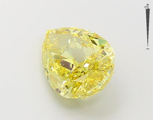 เพชรรูปทรงลูกแพร์สีเหลืองแฟนซี VS1 เพชรหลวมเพาะเลี้ยงในห้องปฏิบัติการสำหรับทำเครื่องประดับ - Product Image 2