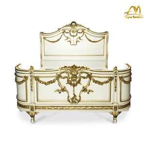 Camas de Madera de Estilo Clásico de Lujo, Tamaño King, con Diseño de Lujo, Hechas de Madera Maciza, Muebles de Hotel - Product Image 2