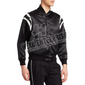 Vestes et vêtements d'extérieur en satin 2025 sur mesure vêtements d'hiver imperméables avec traitement tricoté en fourrure de mouton - Product Image 5