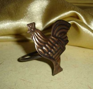 Anneaux de finition en nickel doré, pour serviettes de poisson - Product Image 6