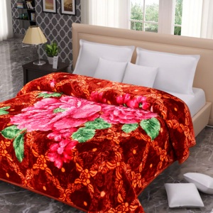 ผ้าห่มขนมิงค์สีทึบ2ชั้นหนาหนักผ้าห่มสไตล์เกาหลีสำหรับฤดูหนาว - Product Image 6