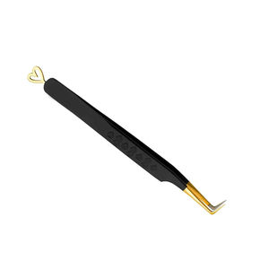 Pince à épiler professionnelle pour cils, volume, droite, isolation, pointe en fibre, anti-magnétique, poignée confortable, acier inoxydable, 10 mm - Product Image 4