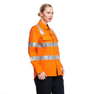 High visibility strip safety jacket long <b>sleeve</b> <b>protective</b> workwear OEM ODM - Product Image 2