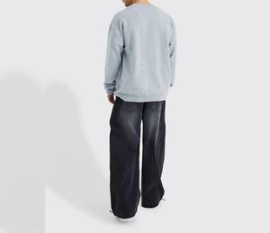 Pantalon en tissu durable de grande taille pour hommes, respirant, confortable, vêtements d'extérieur, pantalon de grande taille tendance avec style unique - Product Image 2