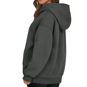 เสื้อฮู้ดลำลองสำหรับผู้หญิงเสื้อฮู้ดแขนยาวมีฮู้ดผ้าถักระบายอากาศเป็นมิตรกับสิ่งแวดล้อมใส่กลางแจ้ง - Product Image 2