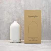 Diffuseur d'huiles essentielles en céramique ultrasonique de 160 ml, vente chaude aux États-Unis pour les hôtels, garantie 1 an pour l'aromathérapie