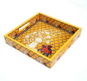 Barra de esmalte de madera moderna, bandeja para servir, elegante, clásico, estilo Vintage, hecho a mano, personalizado, diseño multiimpreso, opción desechable - Product Image 6