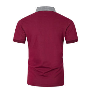 Polos combinados de algodón de manga corta para exteriores de verano de alta calidad, nuevo diseño, polos personalizados a rayas transpirables para hombres - Product Image 5