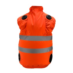 Chaleco Refrigerante Peltier de Alta Visibilidad para Hombre, Ropa de Trabajo Transpirable y Ecológica con Aire Acondicionado y Tiras Reflectantes - Product Image 4